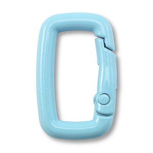 Gekleurde onderdelen voor sleutelhanger rectangle Light blue