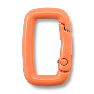 Gekleurde onderdelen voor sleutelhanger rectangle Orange
