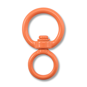 Gekleurde onderdelen voor sleutelhanger round Orange