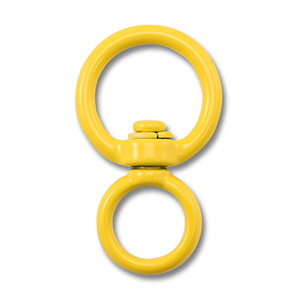 Gekleurde onderdelen voor sleutelhanger round Yellow
