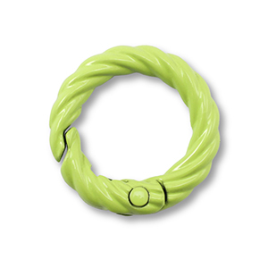 Gekleurde onderdelen voor sleutelhanger ring Green