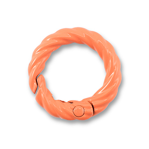 Gekleurde onderdelen voor sleutelhanger ring Orange