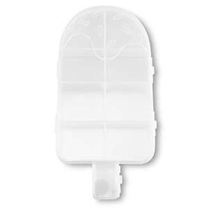 Sieraden display opbergbox 9 vaks ice lolly Transparent