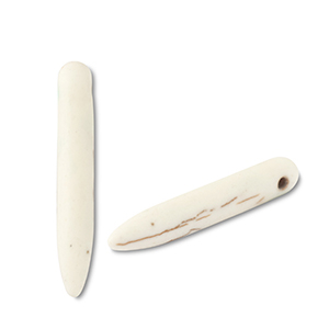 Keramiek kraal stick Off white