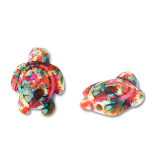 Keramiek kraal turtle Multicolour