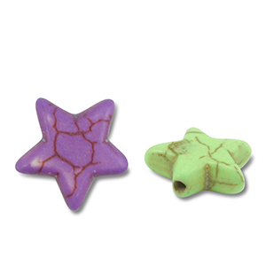 Keramiek kraal star Multicolour