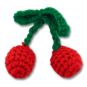 Cherries gehaakt Red-green