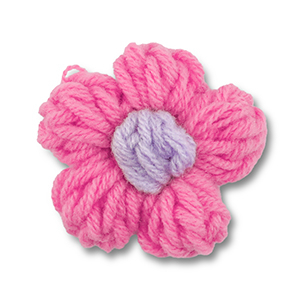 Flower gehaakt Pink-purple