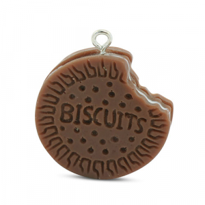 Hangers van resin cookie Brown-white