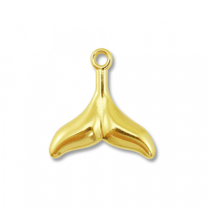 Bedels van Stainless steel Roestvrij staal (RVS) tail fin Gold