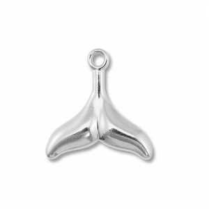 Bedels van Stainless steel Roestvrij staal (RVS) tail fin Silver