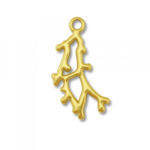 Bedels van Stainless steel Roestvrij staal (RVS) coral Gold