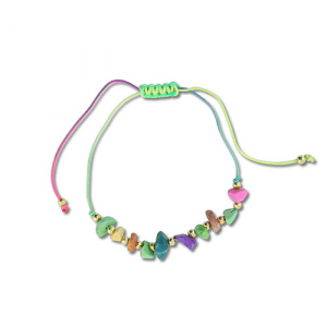 Musthave enkelbandjes mixed beads Multicolour-gold