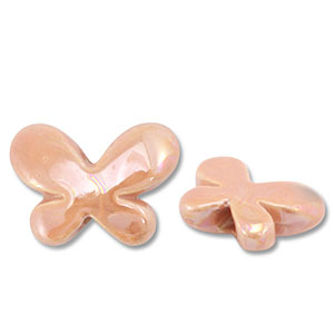 Grieks keramiek DQ butterfly Coral peach