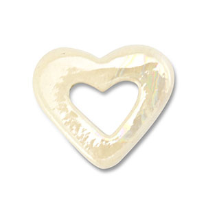 Grieks keramiek DQ heart Off white