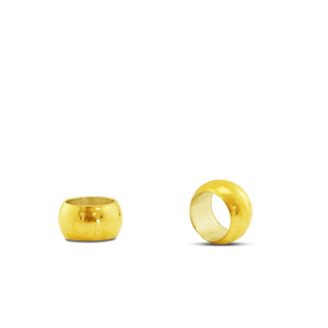 Benodigdheden van Stainless steel Roestvrij staal (RVS) kralen / ring 3x1mm Goud