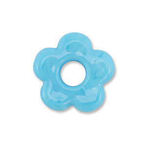Glas kralen flower Blue