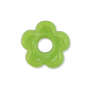 Glas kralen flower Green