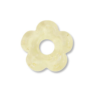 Glas kralen flower Yellow