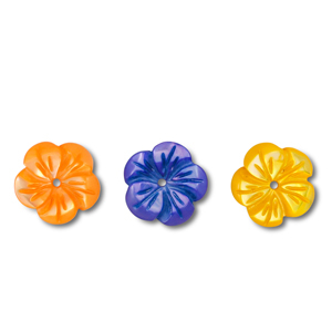 Schelp kralen flower Multicolour