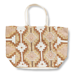 BY31&reg; Strandtas Beige-brown-gold