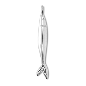 Metaal bedels DQ fish Antiek zilver (nikkelvrij)