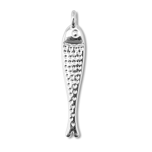 Metaal bedels DQ fish Antiek zilver (nikkelvrij)