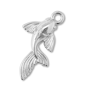 Metaal bedels DQ fish Antiek zilver (nikkelvrij)