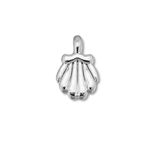 Metaal bedels DQ shell Antiek zilver (nikkelvrij)