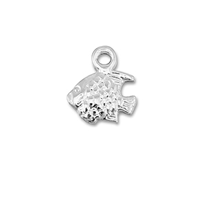 Metaal bedels DQ fish Antiek zilver (nikkelvrij)