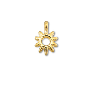 Metaal bedels DQ sun Goud (nikkelvrij)