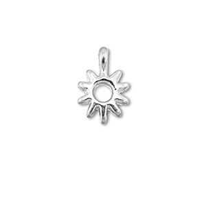 Metaal bedels DQ sun Antiek zilver (nikkelvrij)