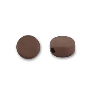 Kralen acryl disc Anthracite