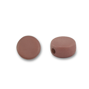 Kralen acryl disc Brown