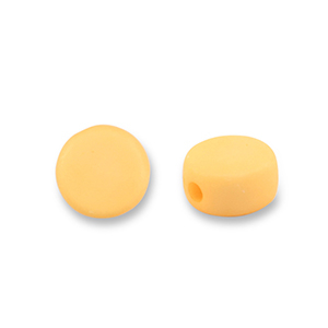 Kralen acryl disc Yellow orange