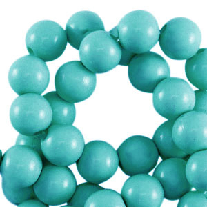 4 mm kralen van acryl shiny Aqua green