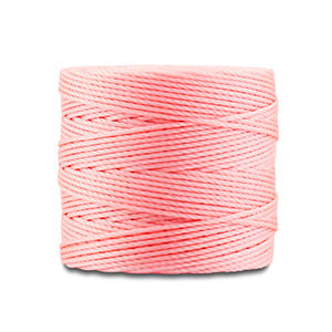 Nylon S-Lon rijgdraad 0.5mm Light coral pink