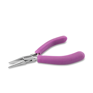 Beadalon puntbek tang met veer Purple-silver