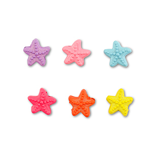 Metaal kralen enamel starfish Multicolour