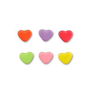 Metaal kralen enamel heart Multicolour