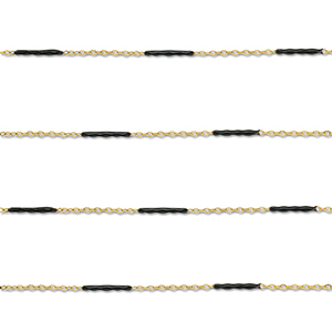 Benodigdheden van Stainless steel Roestvrij staal (RVS) jasseron with rod Gold-black