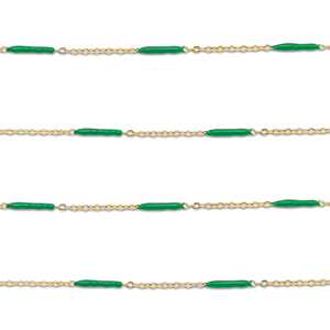 Benodigdheden van Stainless steel Roestvrij staal (RVS) jasseron with rod Gold-green