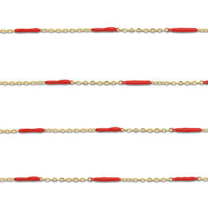 Benodigdheden van Stainless steel Roestvrij staal (RVS) jasseron with rod Gold-red