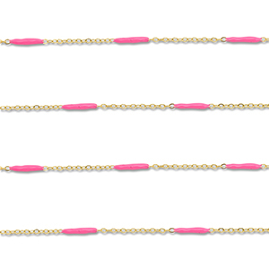 Benodigdheden van Stainless steel Roestvrij staal (RVS) jasseron with rod Gold-pink