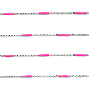 Benodigdheden van Stainless steel Roestvrij staal (RVS) jasseron with rod Silver-pink