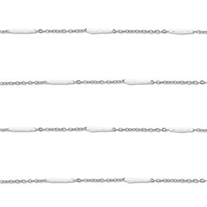Benodigdheden van Stainless steel Roestvrij staal (RVS) jasseron with rod Silver-white