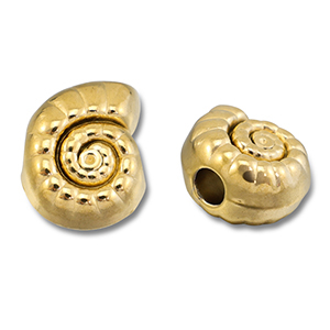 Kralen van Stainless steel Roestvrij staal (RVS) shell Gold