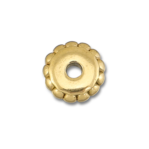 Kralen van Stainless steel Roestvrij staal (RVS) spacer 6mm Gold
