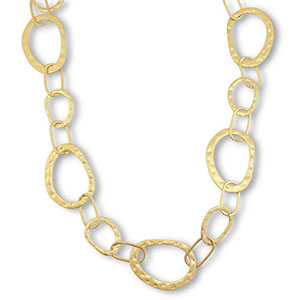 Statement schakelkettingen oval Gold