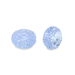 Kralen van resin rondellen 12mm Blue